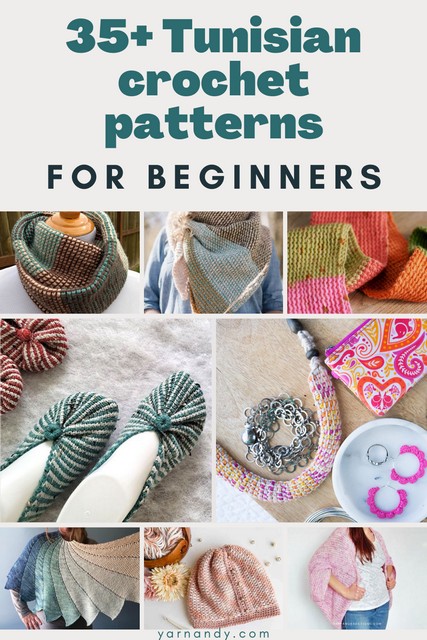 35+ beautiful Tunisian crochet patterns for beginners - Yarnandy